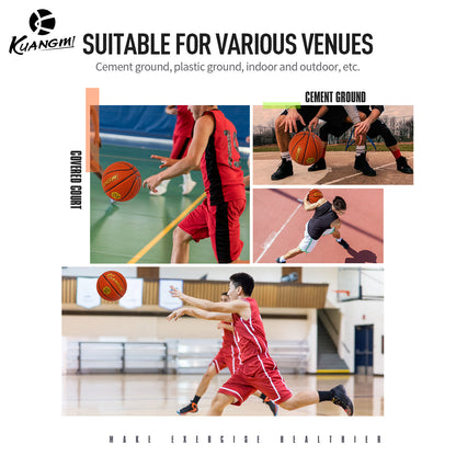 Kuangmi Battle Energy Professional Basketball - Size 7 (29.5"), Indoor Court Excellence