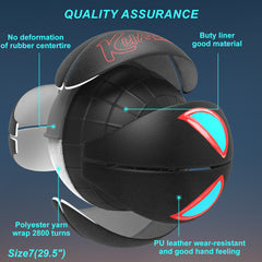 Kuangmi Spider-Eye Glow-in-the-Dark Basketball, Sizes 5/6/7, Hygroscopic PU