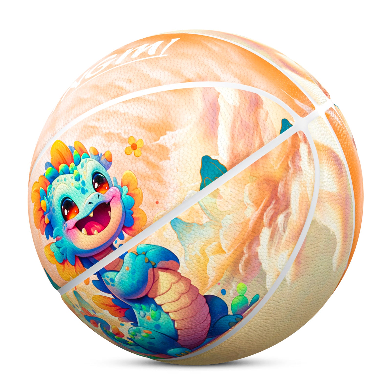 Kuangmi Cute Dragon Basketball Gift Size 7 6 5 4 Hygroscopic PU (Pre-Order)