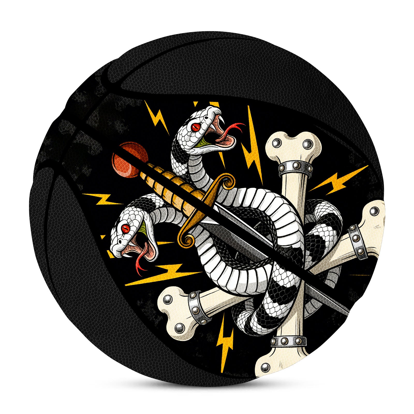 Kuangmi Custom Graphic Basketball - Personalized Artwork/Pattern Design Gift (All Sizes)