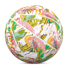 Kuangmi Flamingo Tropical Print Basketball Gift Size 7 6 5 4 Hygroscopic PU (Pre-Order)