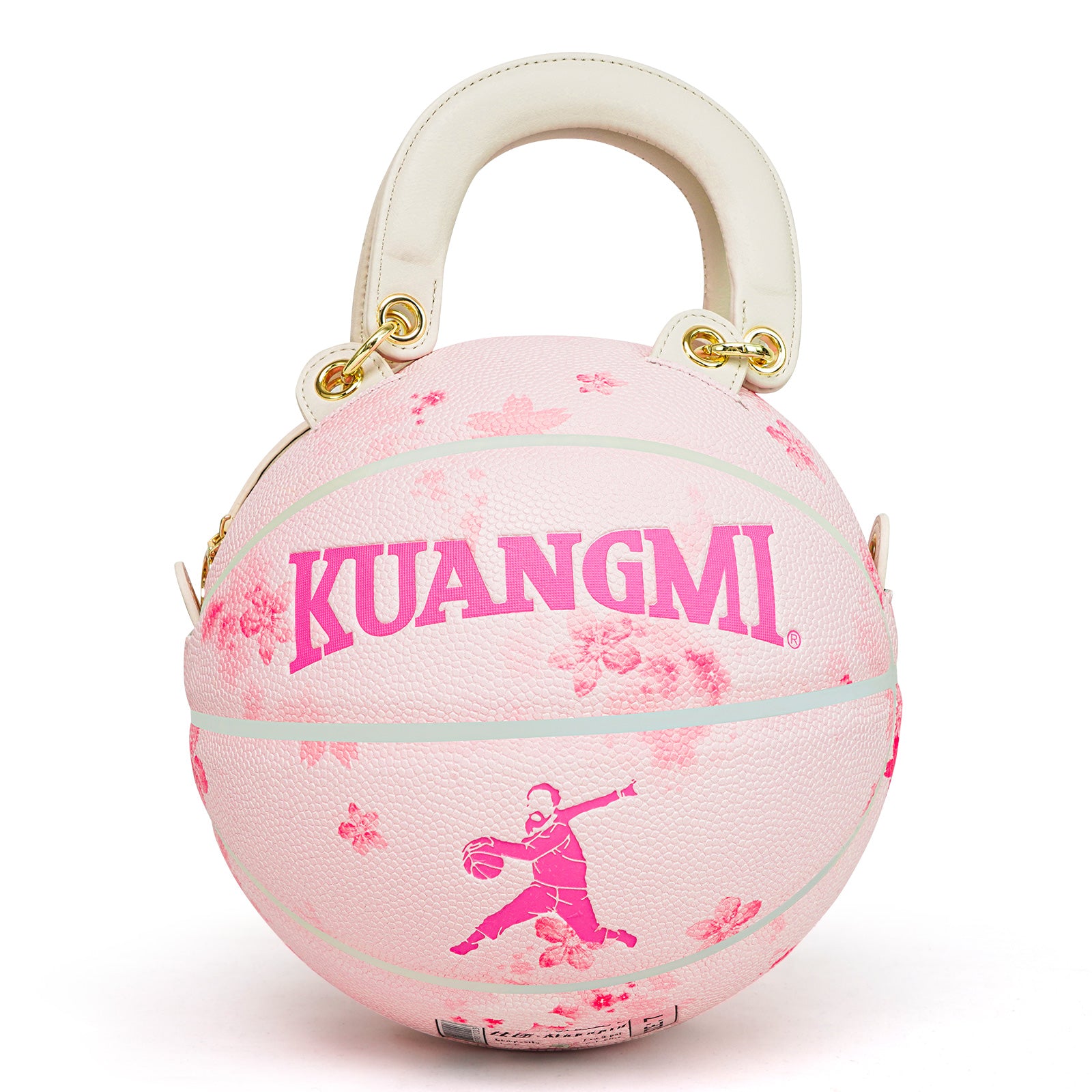 Cherry Blossom Pink Size 7 Basketball Purse & Handbag