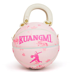 Cherry Blossom Pink Size 7 Basketball Purse & Handbag