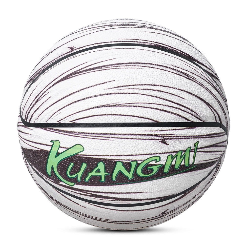 The back image of the mummy-patterned basketball has moved down a little