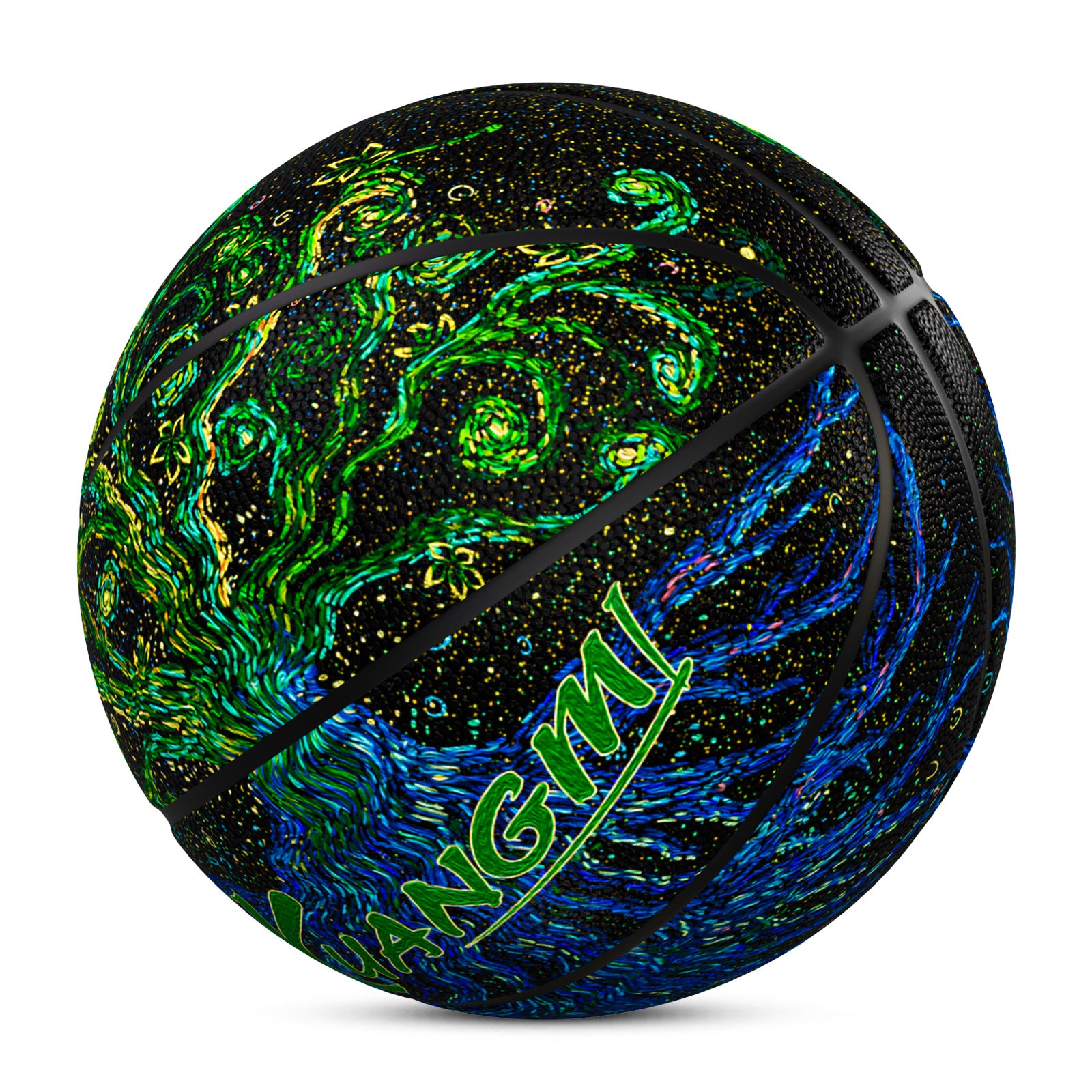 Kuangmi Tree of Life Van Gogh Style Basketball Gift Size 7 6 5 4 Hygroscopic PU (Pre-Order)