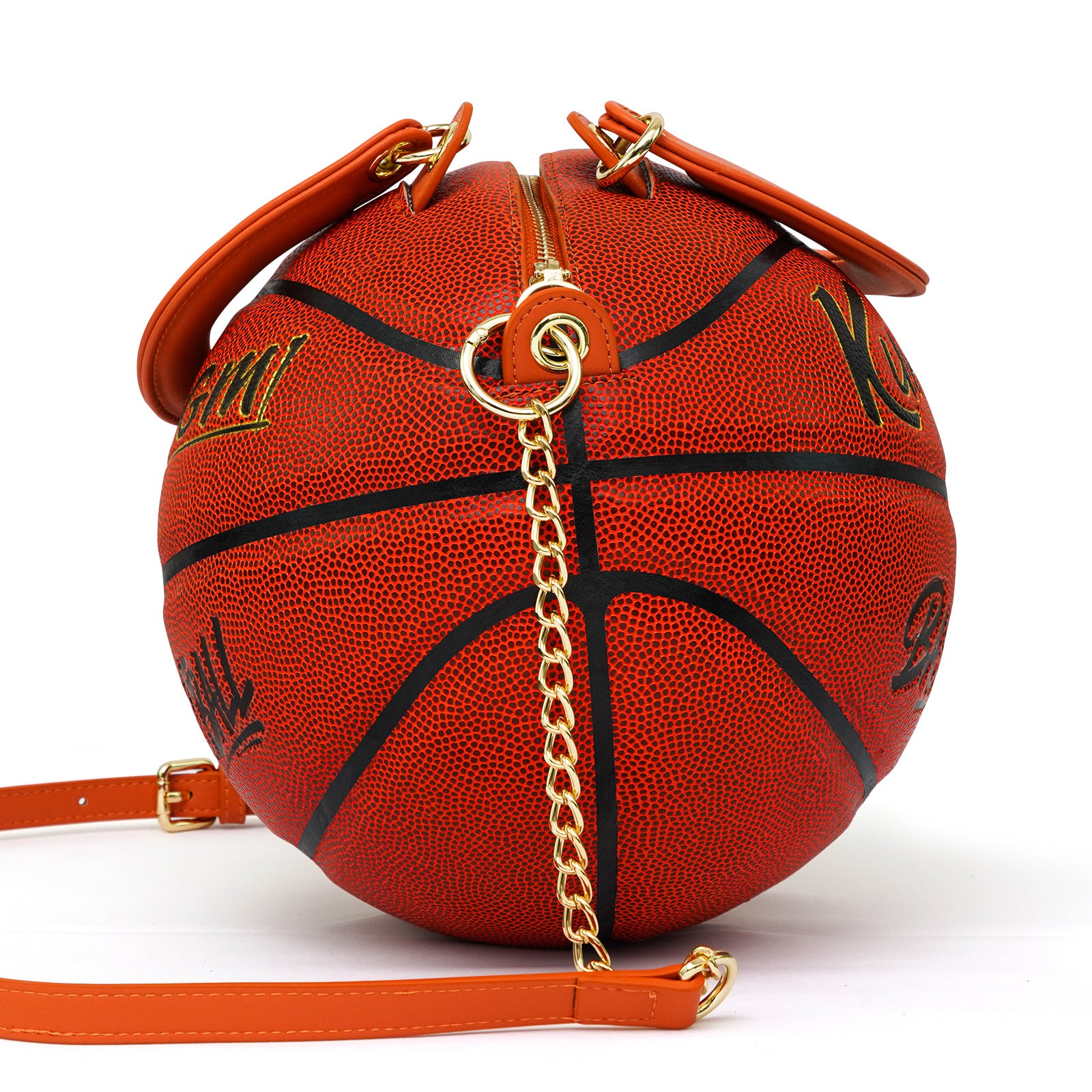 Kuangmi Classic Brown Basketball Purse & Handbag - Size 7