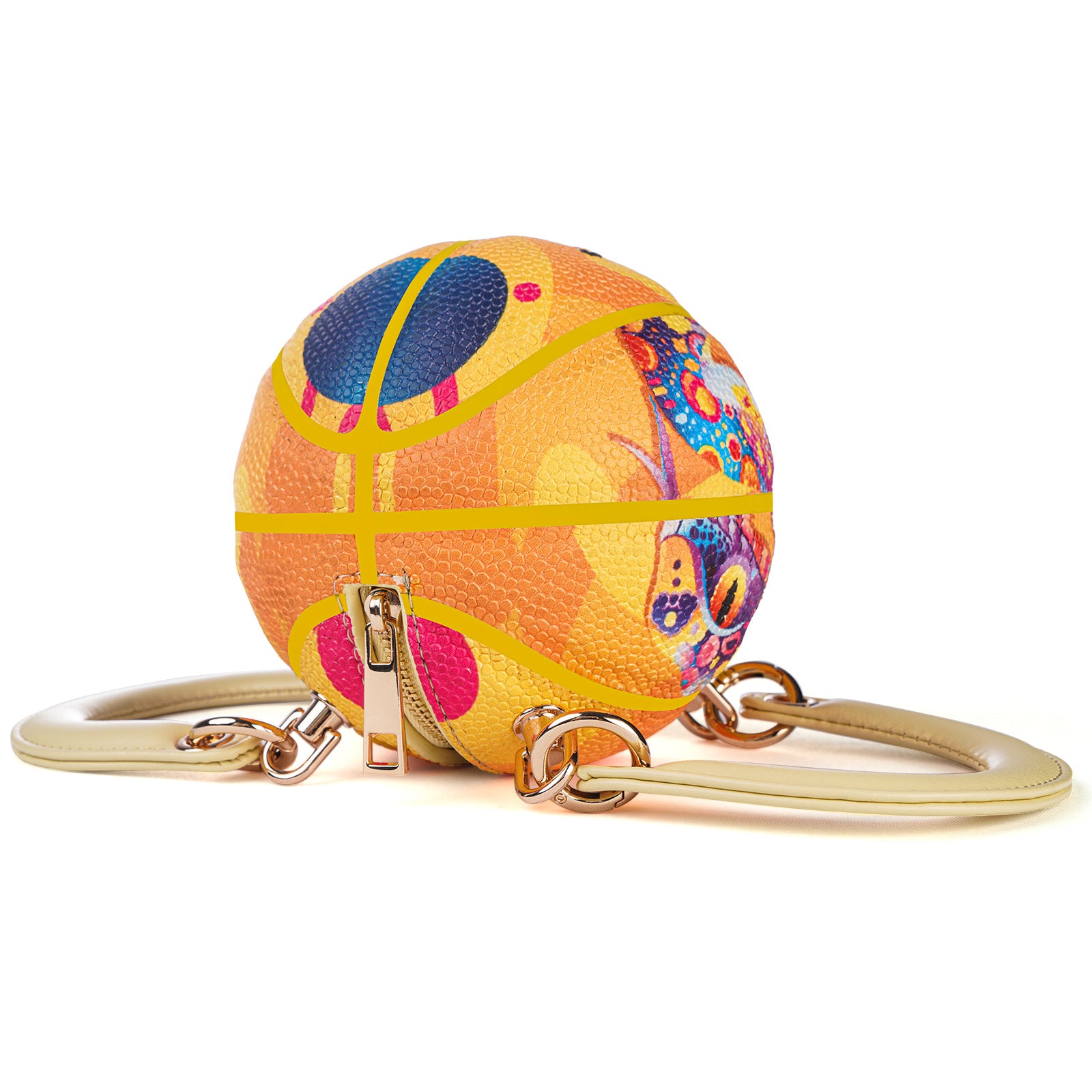 Kuangmi Mini Basketball Bag & Handbag - Mamba Painted Snake Print