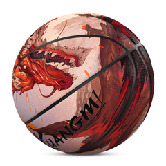 Kuangmi Mighty Red Dragon Basketball Gift Size 7 6 5 4 Hygroscopic PU (Pre-Order)