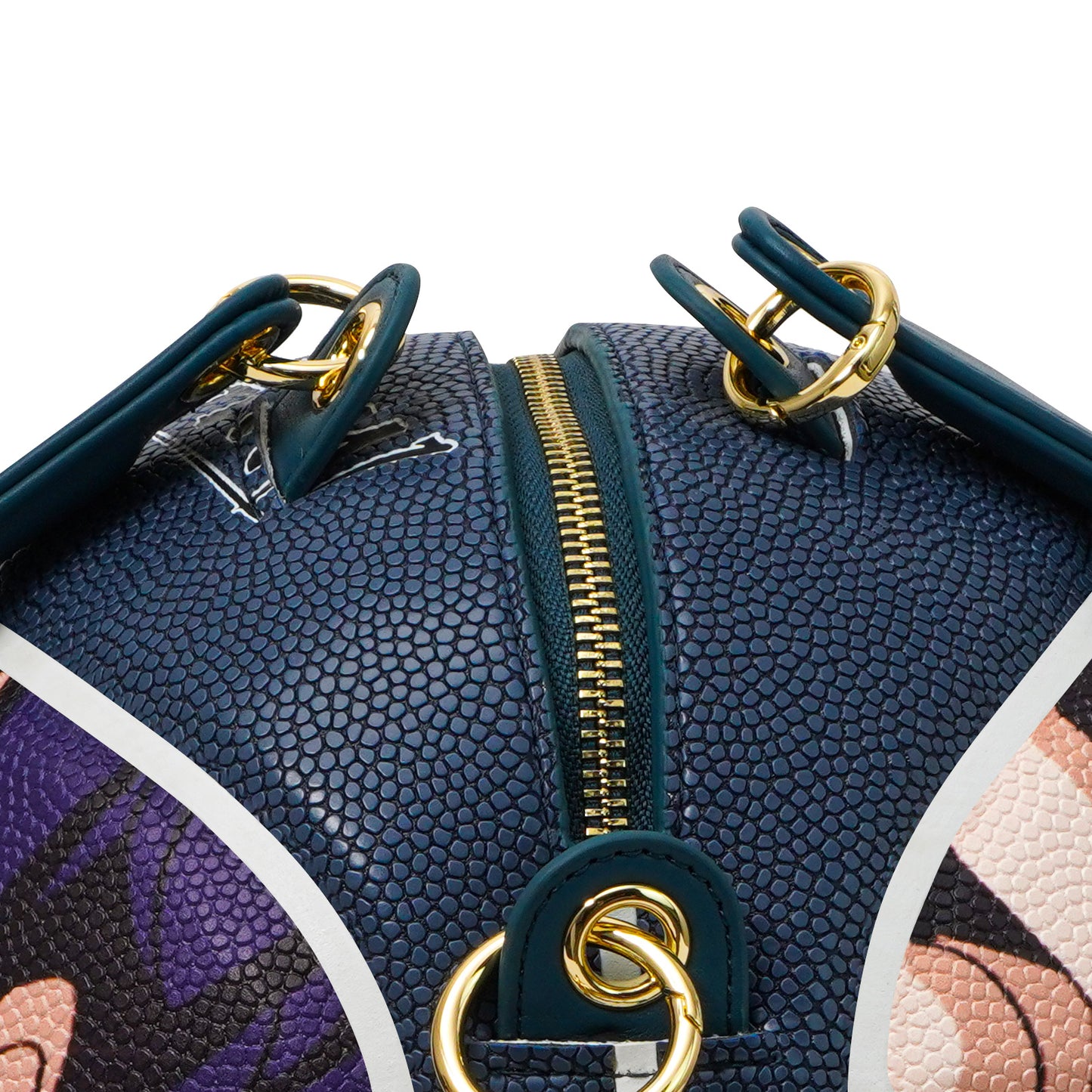 Kuangmi PU Anime Atlas 7# Basketball Crossbody Bag w/ Adjustable Strap