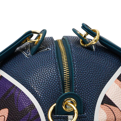 Kuangmi PU Anime Atlas 7# Basketball Crossbody Bag w/ Adjustable Strap