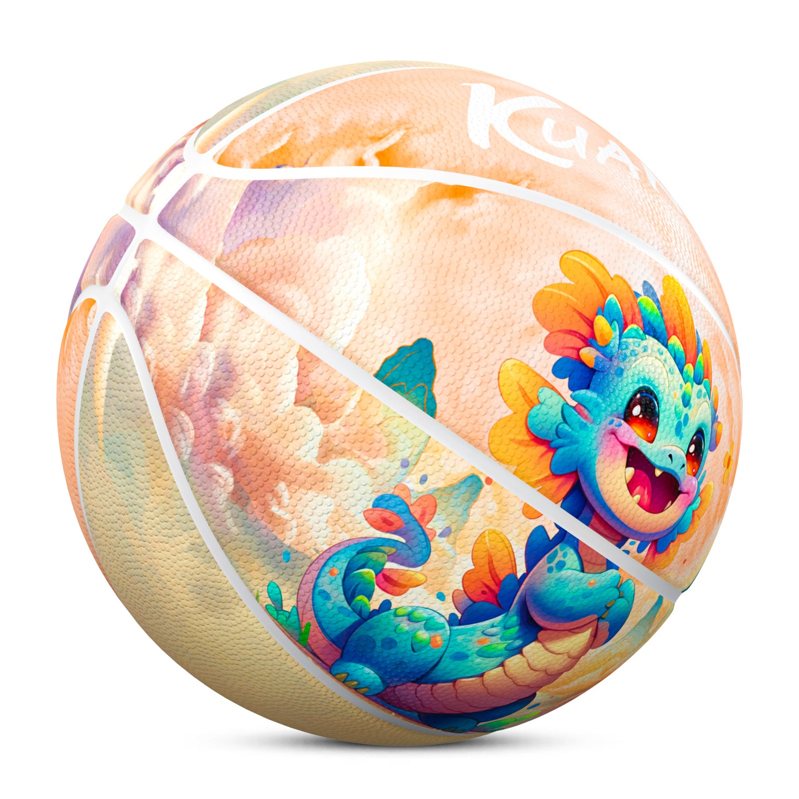 Kuangmi Cute Dragon Basketball Gift Size 7 6 5 4 Hygroscopic PU (Pre-Order)
