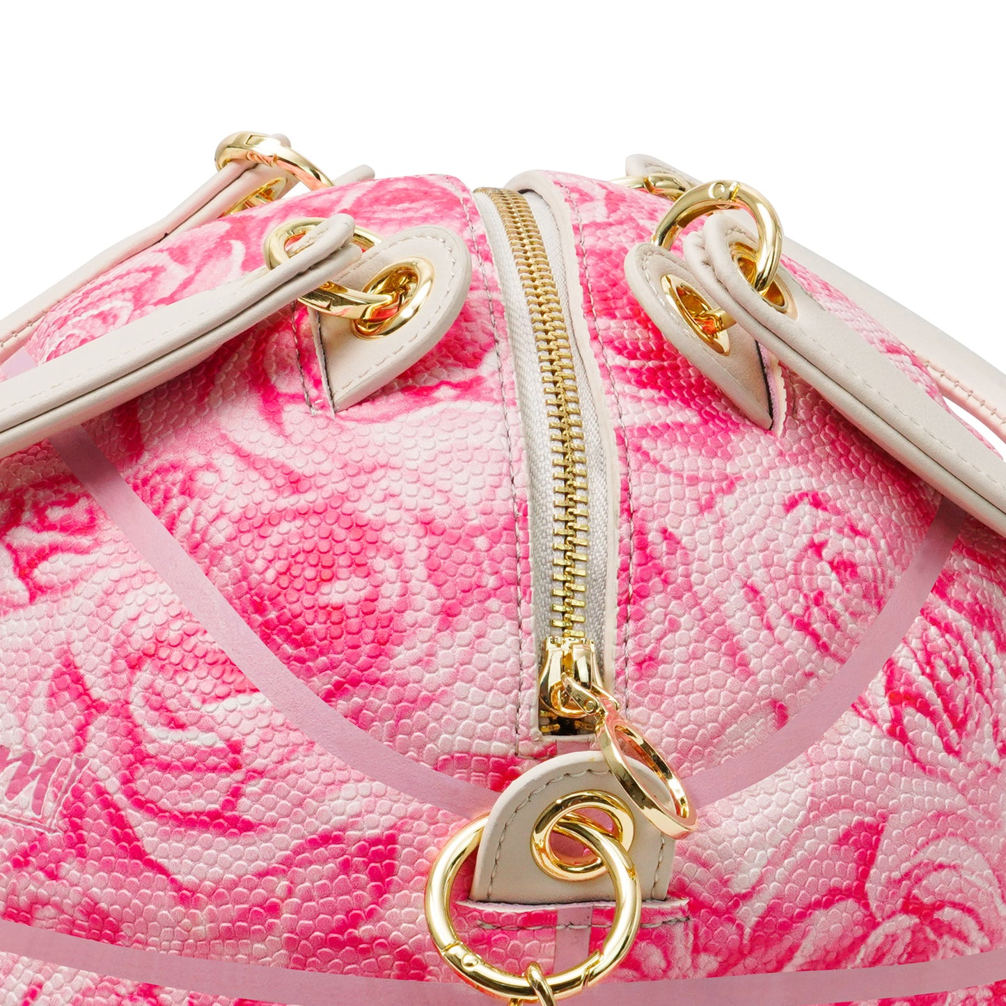 "Pink Rose Bloom" Size-6 Basketball Bag & Handbag