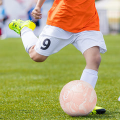 Kuangmi Pink Football, Size 4/5, PU Leather (Machine Stitched)