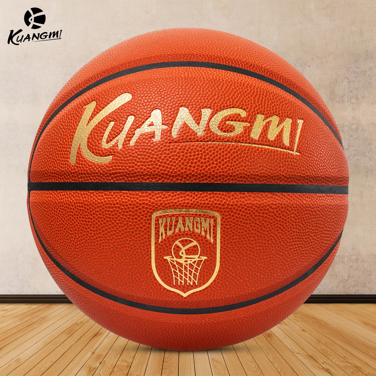 Kuangmi Professional Competition Basketball - Size 7 (29.5"), Ideal for Indoor Courts