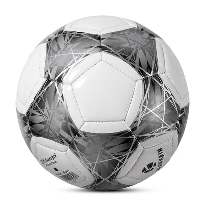 Balón de fútbol geométrico Kuangmi con líneas plateadas - Talla 5
