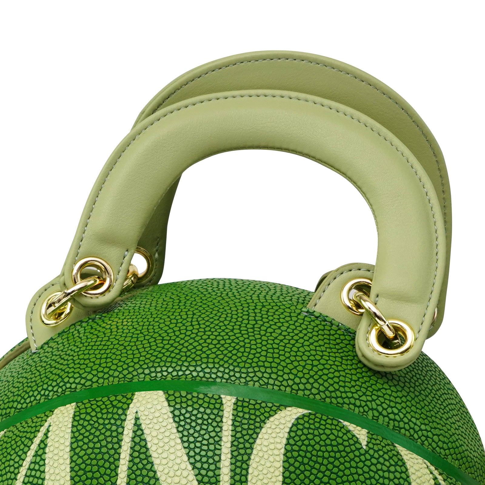 Kuangmi Minimalist Green Basketball Purse & Handbag - Size 7