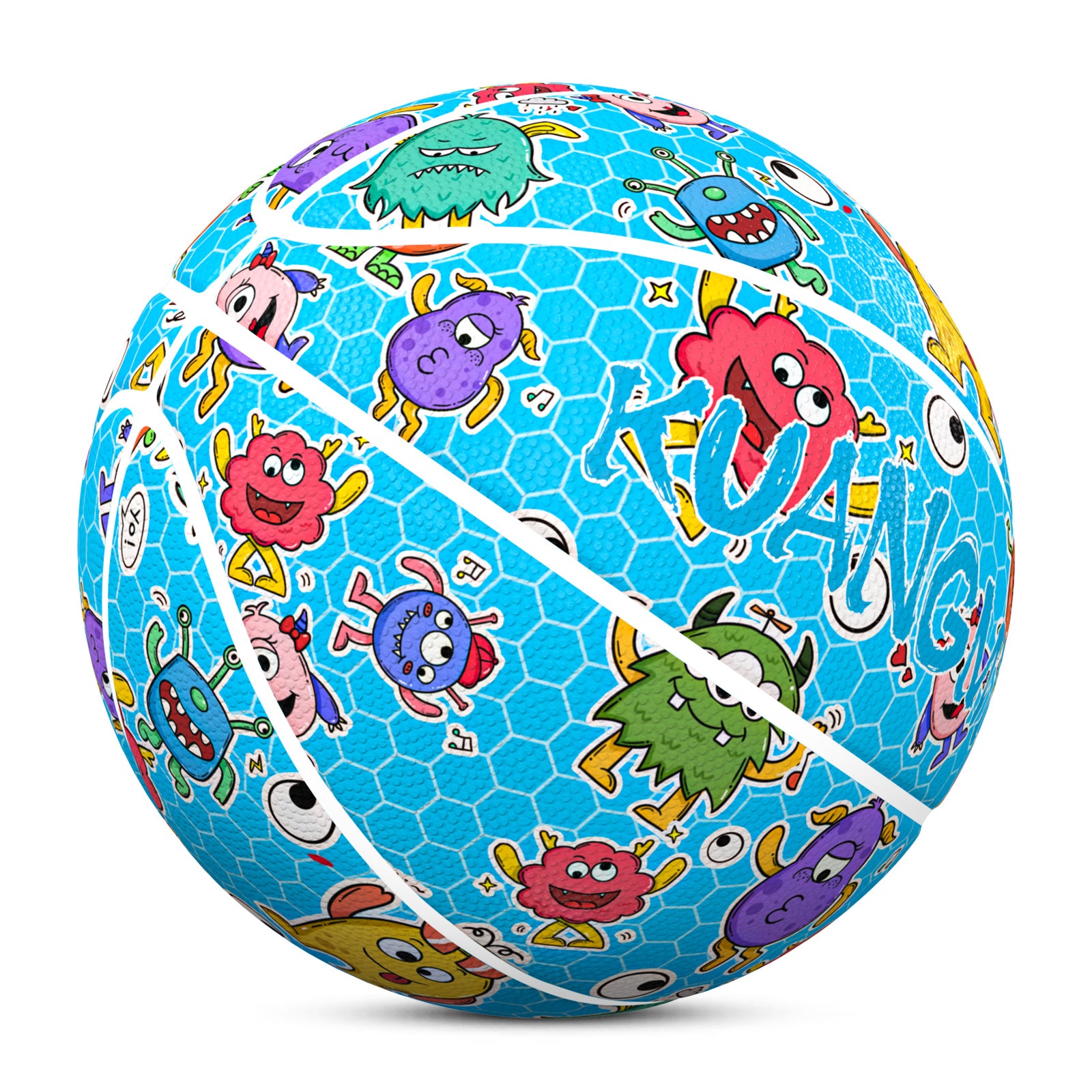 Kuangmi Cute Monster Fun Basketball Gift Size 7 6 5 4 Hygroscopic PU (Pre-Order)