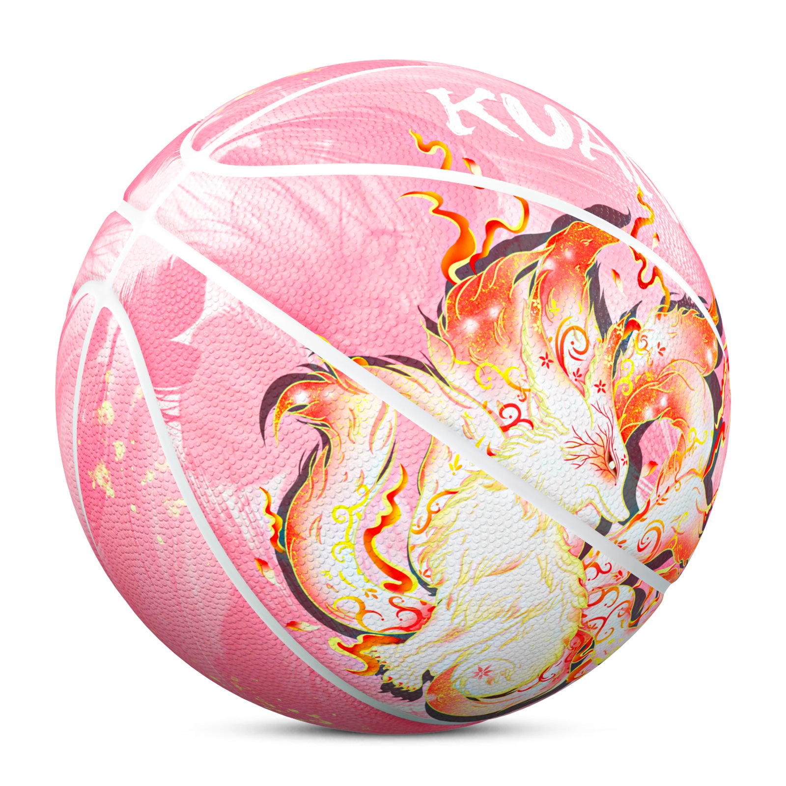 Kuangmi Neunschwänziger Fuchs Basketball Geschenk Größe 7 6 5 4 Hygroskopisches PU (Vorbestellung)
