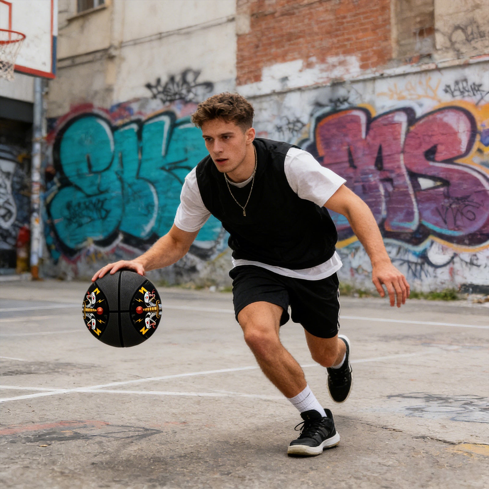 Kuangmi Custom Graphic Basketball - Personalized Artwork/Pattern Design Gift (All Sizes)