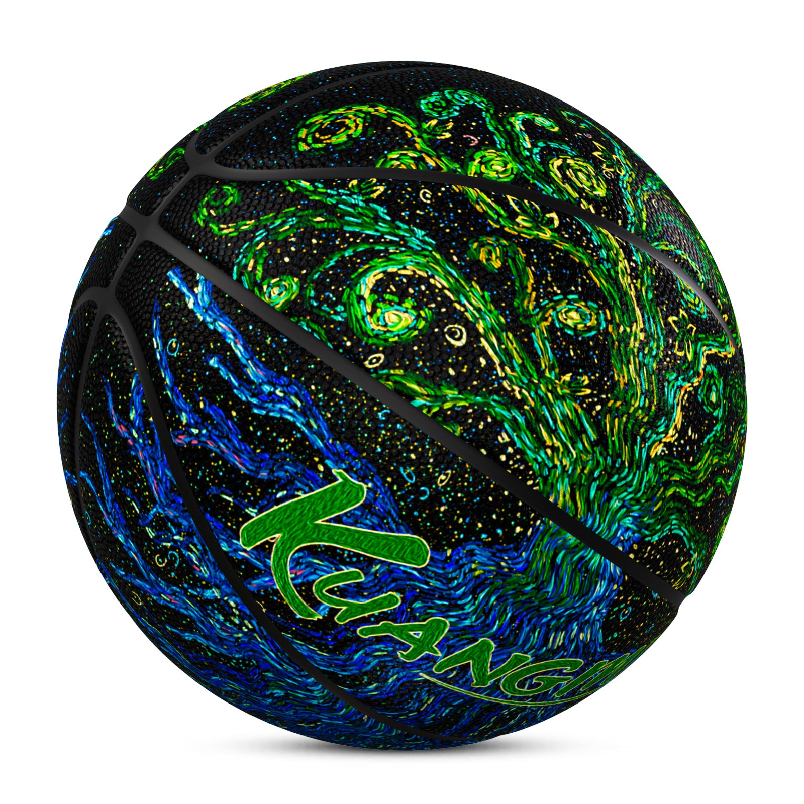 Kuangmi Tree of Life Van Gogh Style Basketball Gift Size 7 6 5 4 Hygroscopic PU (Pre-Order)