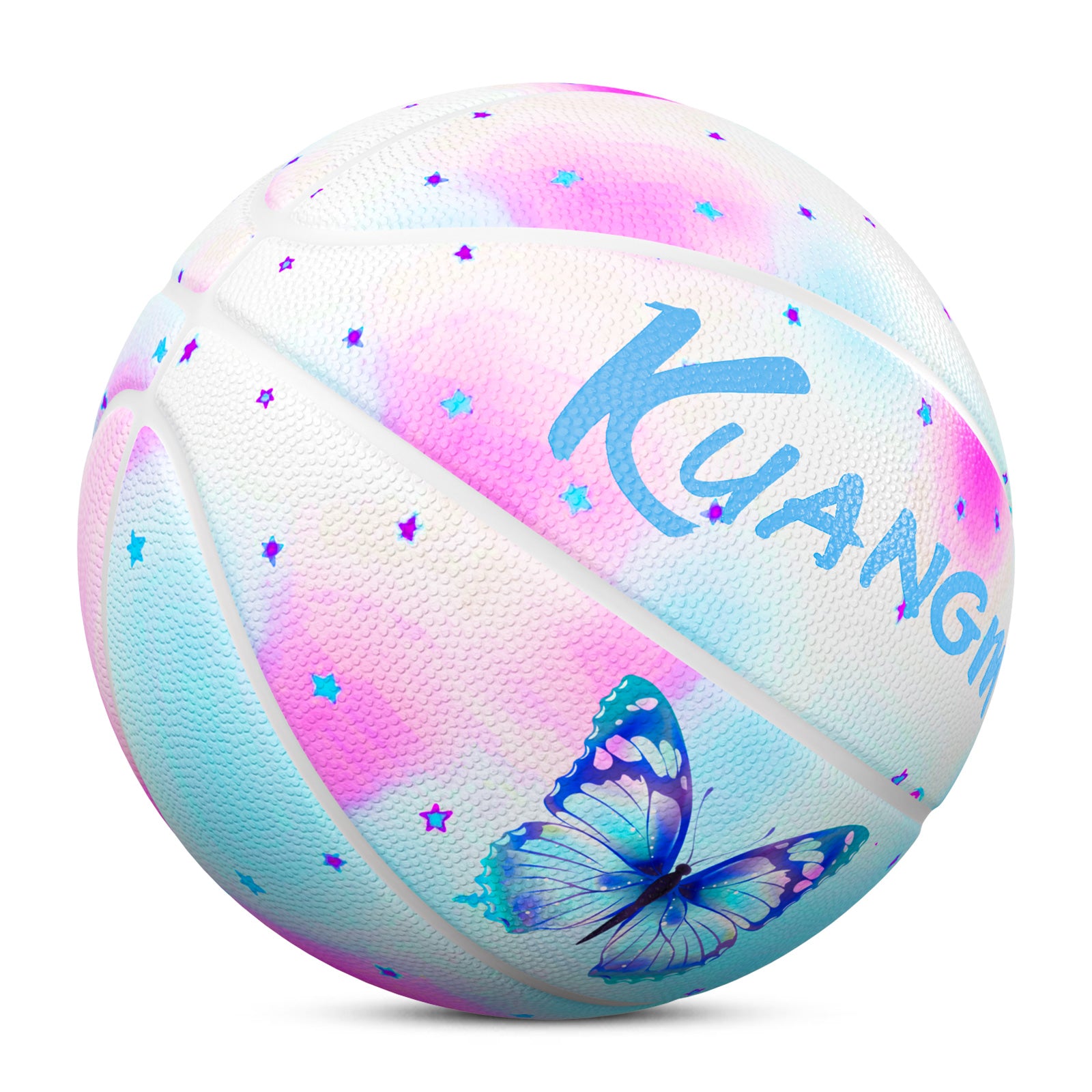 Kuangmi Star Butterfly Basketball Gift Size 7 6 5 4 Hygroscopic PU (Pre-Order)