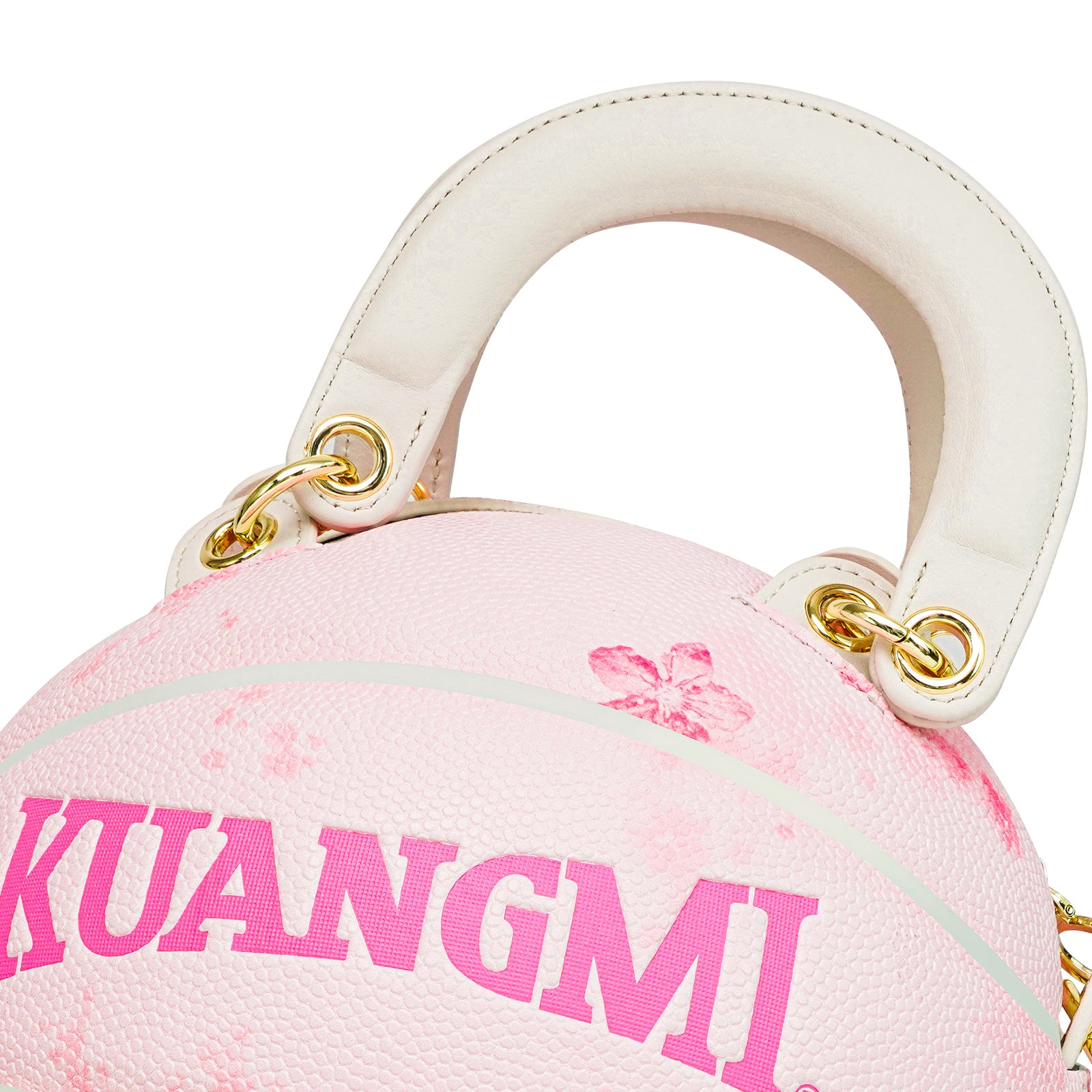 Cherry Blossom Pink Size 7 Basketball Purse & Handbag