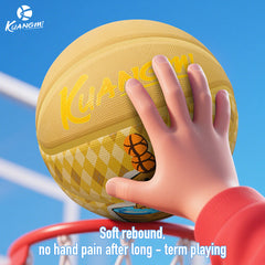 Kuangmi Capybara - Patterned Basketball Size 6 & 7, Indoor & Outdoor Use