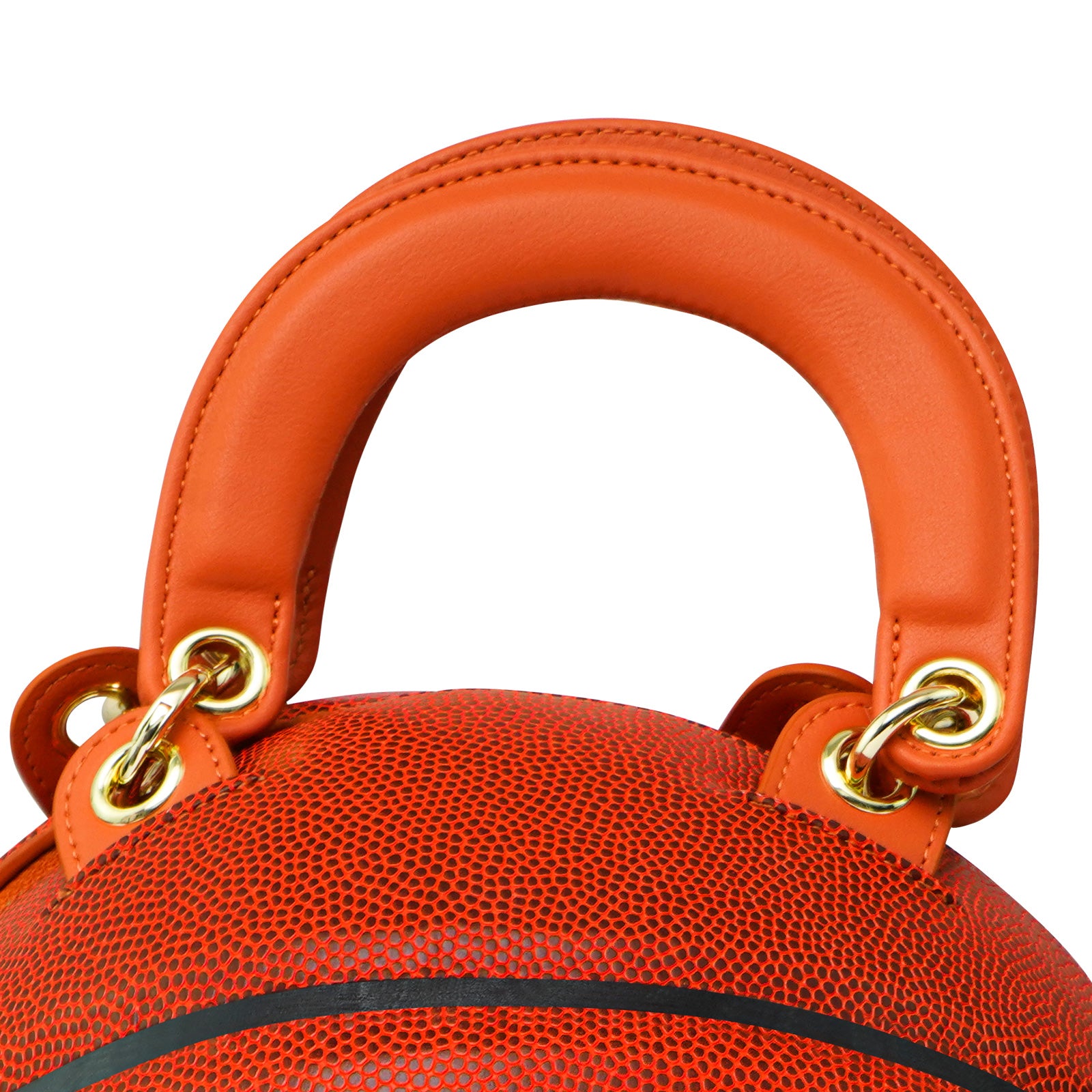 Kuangmi Classic Brown Basketball Purse & Handbag - Size 7