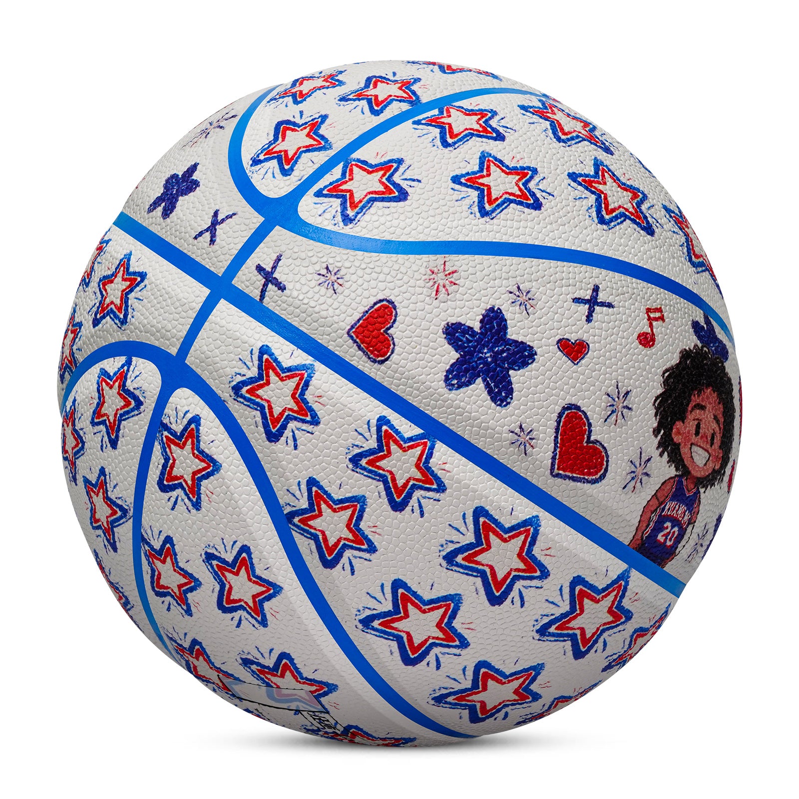 Kuangmi Graffiti Star Basketball Size 7 Hygroscopic PU