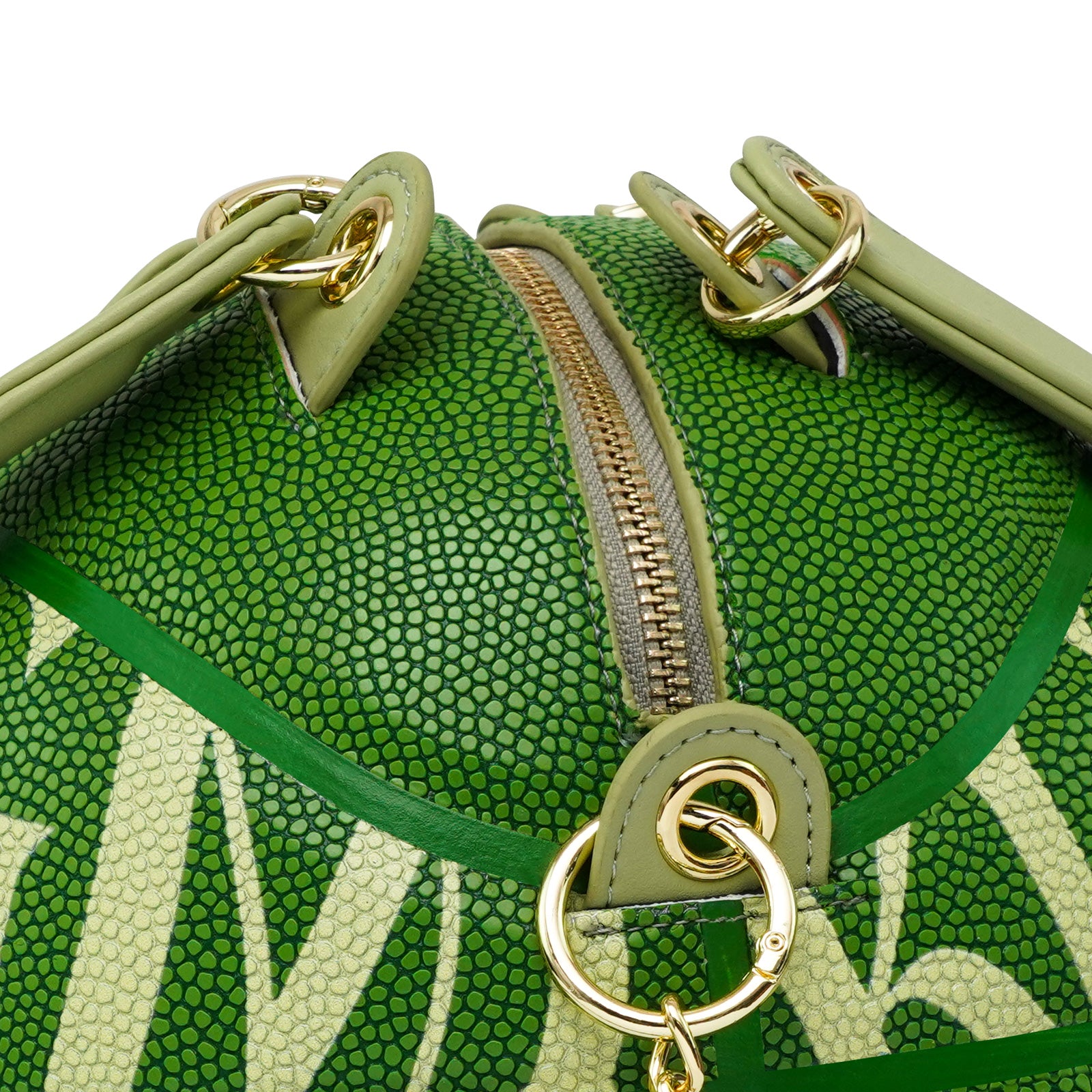 Kuangmi Minimalist Green Basketball Purse & Handbag - Size 7
