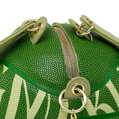 Kuangmi Minimalist Green Basketball Purse & Handbag - Size 7