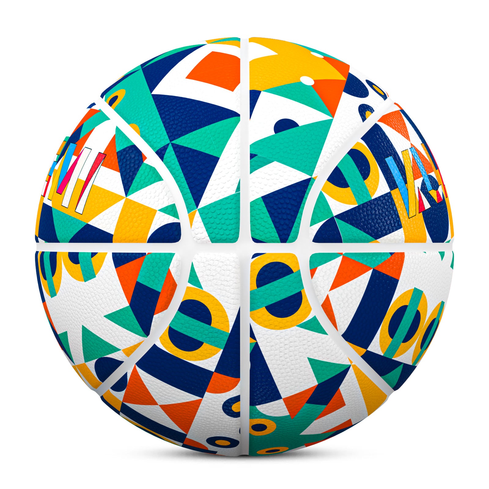 Kuangmi Geometric Pop Art Basketball Gift Size 7 6 5 4 Hygroscopic PU (Pre-Order)