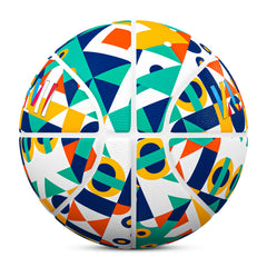 Kuangmi Geometric Pop Art Basketball Gift Size 7 6 5 4 Hygroscopic PU (Pre-Order)