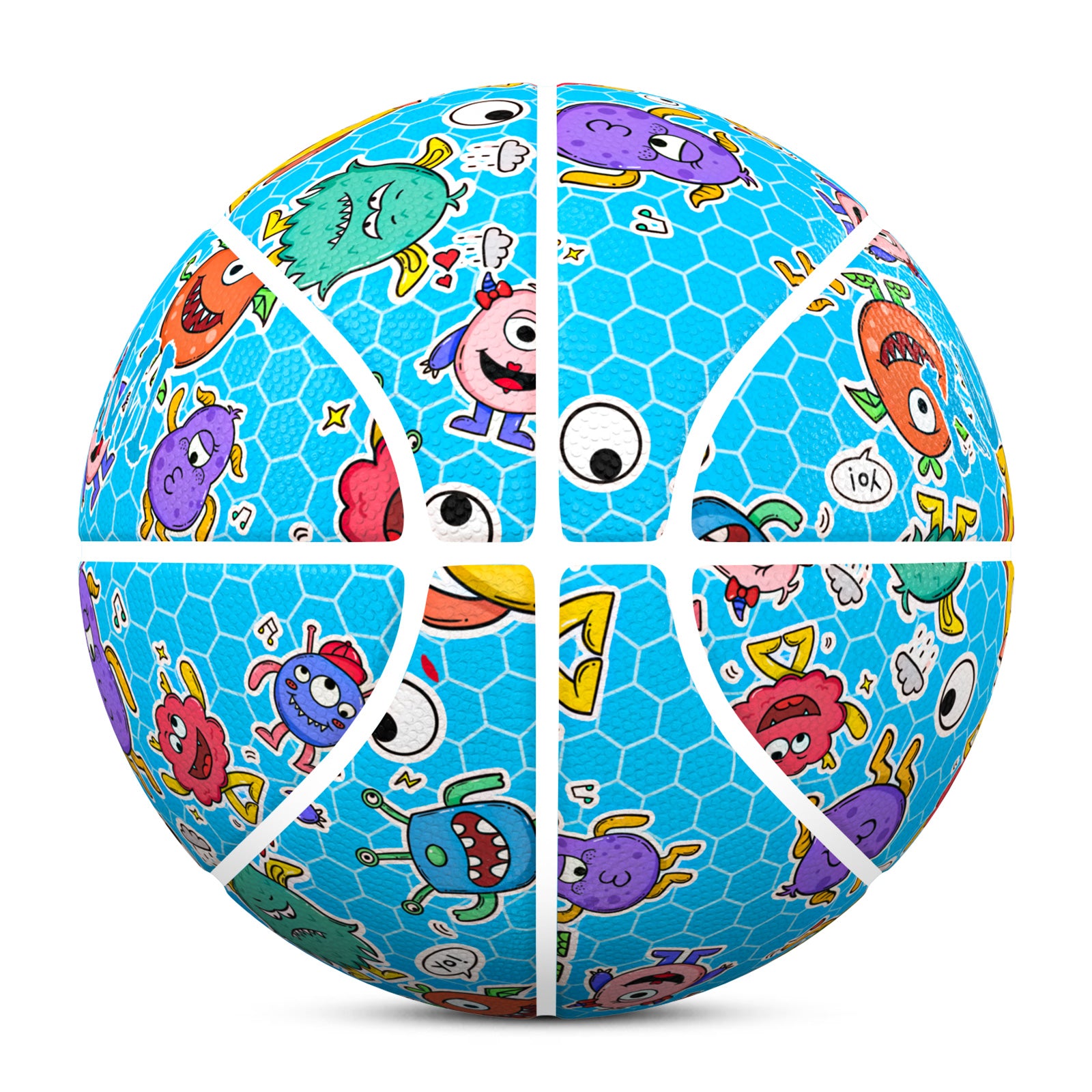Kuangmi Cute Monster Fun Basketball Gift Size 7 6 5 4 Hygroscopic PU (Pre-Order)