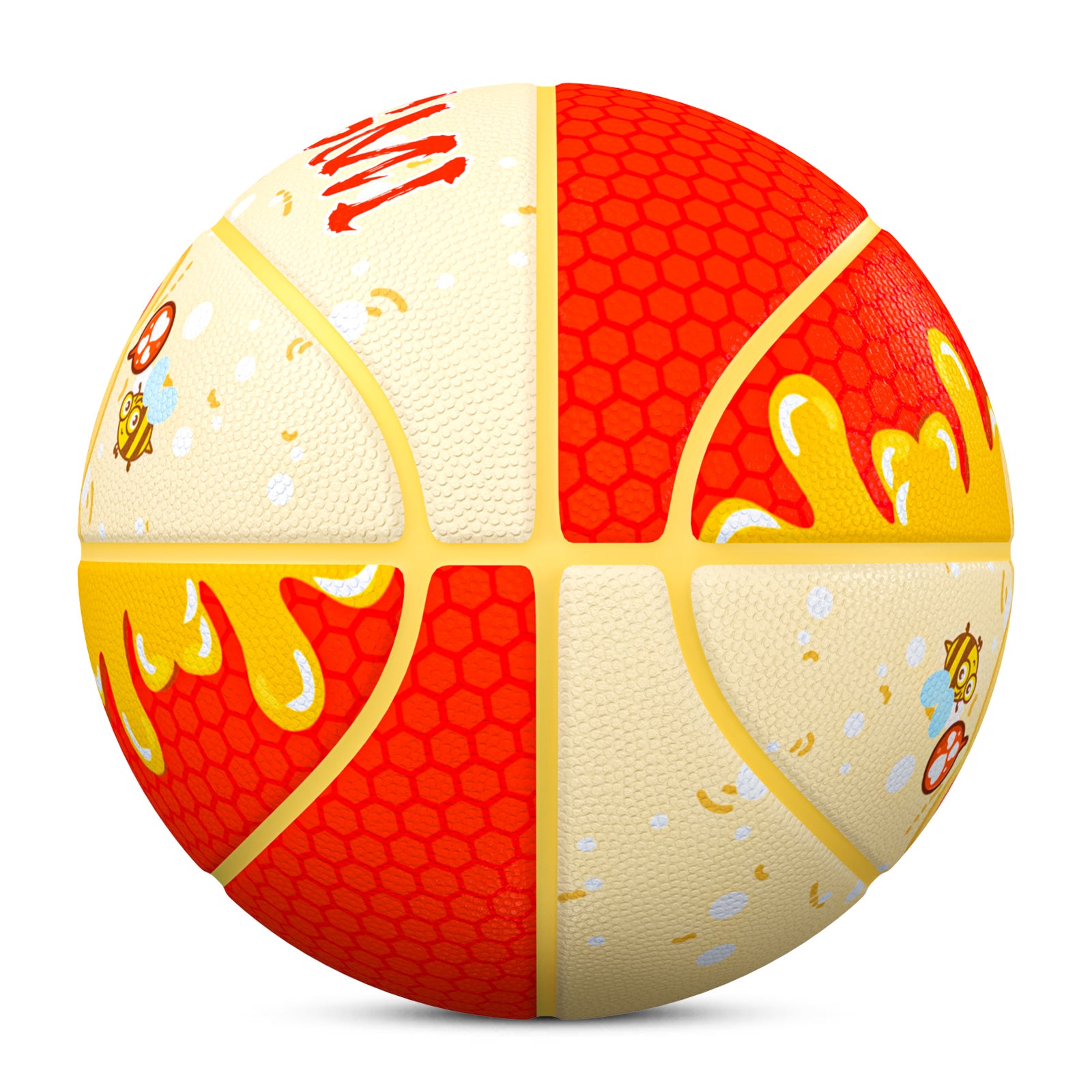 Kuangmi Honey Bear Kids Basketball Gift Size 7 6 5 4 Hygroscopic PU (Pre-Order)