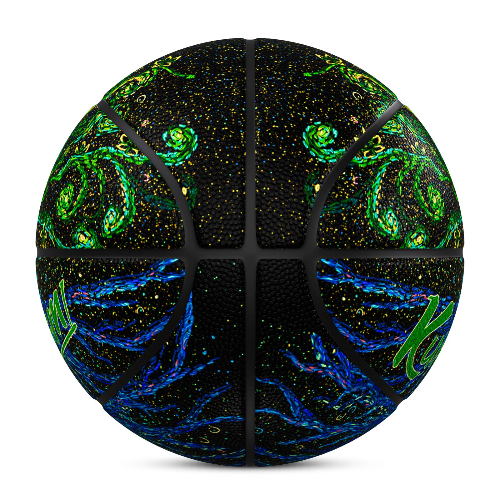 Kuangmi Tree of Life Van Gogh Style Basketball Gift Size 7 6 5 4 Hygroscopic PU (Pre-Order)