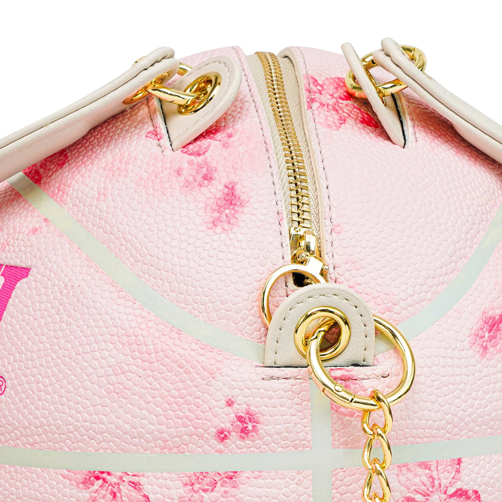 Cherry Blossom Pink Size 7 Basketball Purse & Handbag