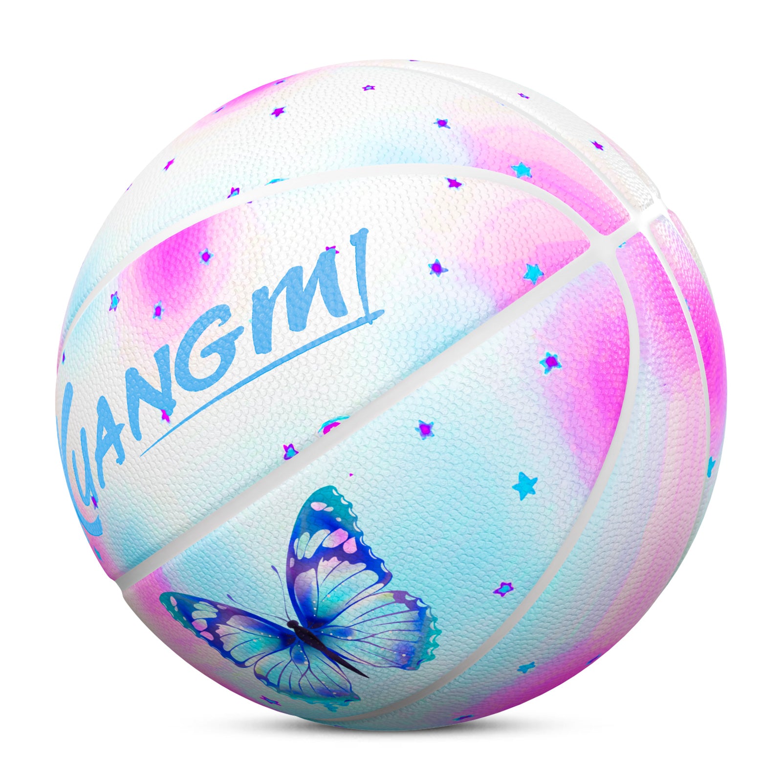 Kuangmi Star Butterfly Basketball Gift Size 7 6 5 4 Hygroscopic PU (Pre-Order)