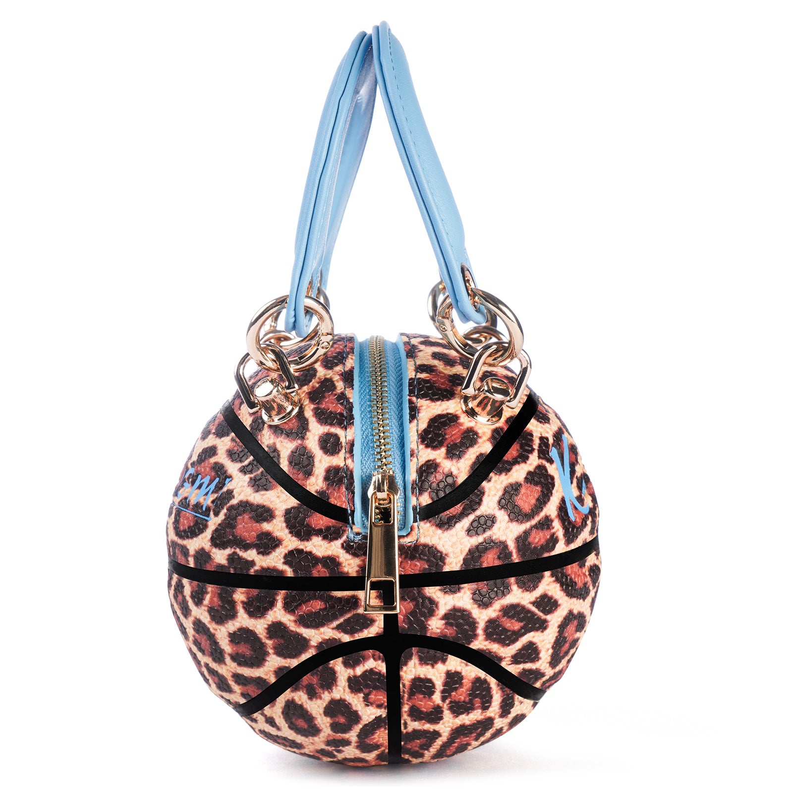Kuangmi Mini Basketball Bag & Handbag - Leopard Print