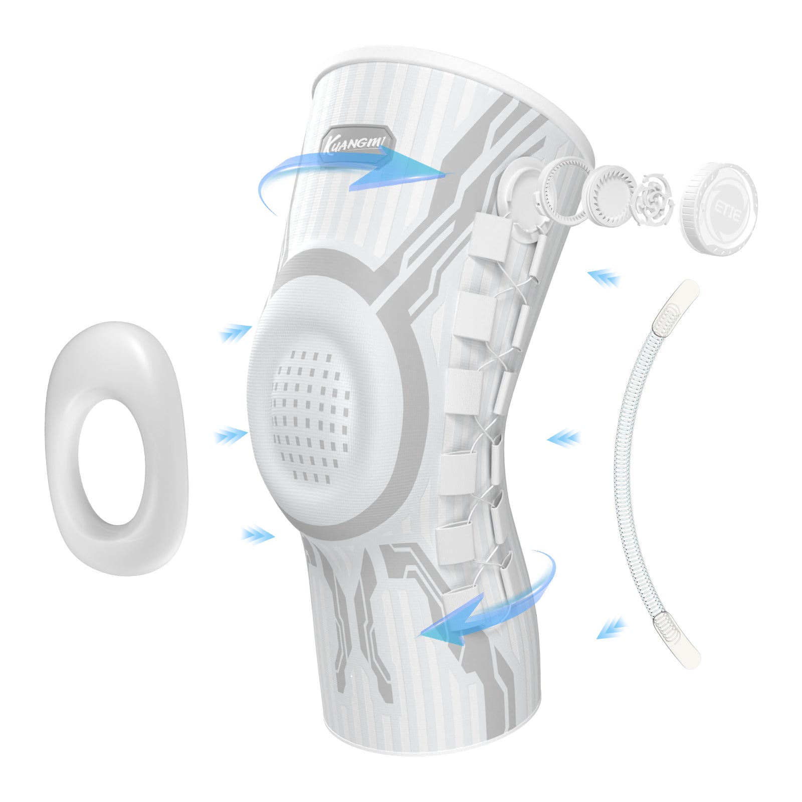 Kuangmi® Férula de Joelho Inteligente - Padrão (Botão ETIE)