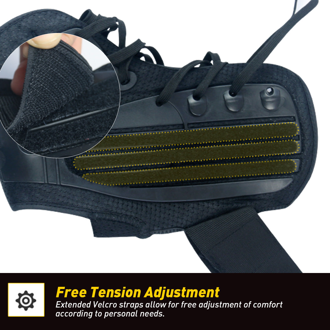 Kuangmi Lace Up Stabilizing Sports Ankle Brace S M L XL