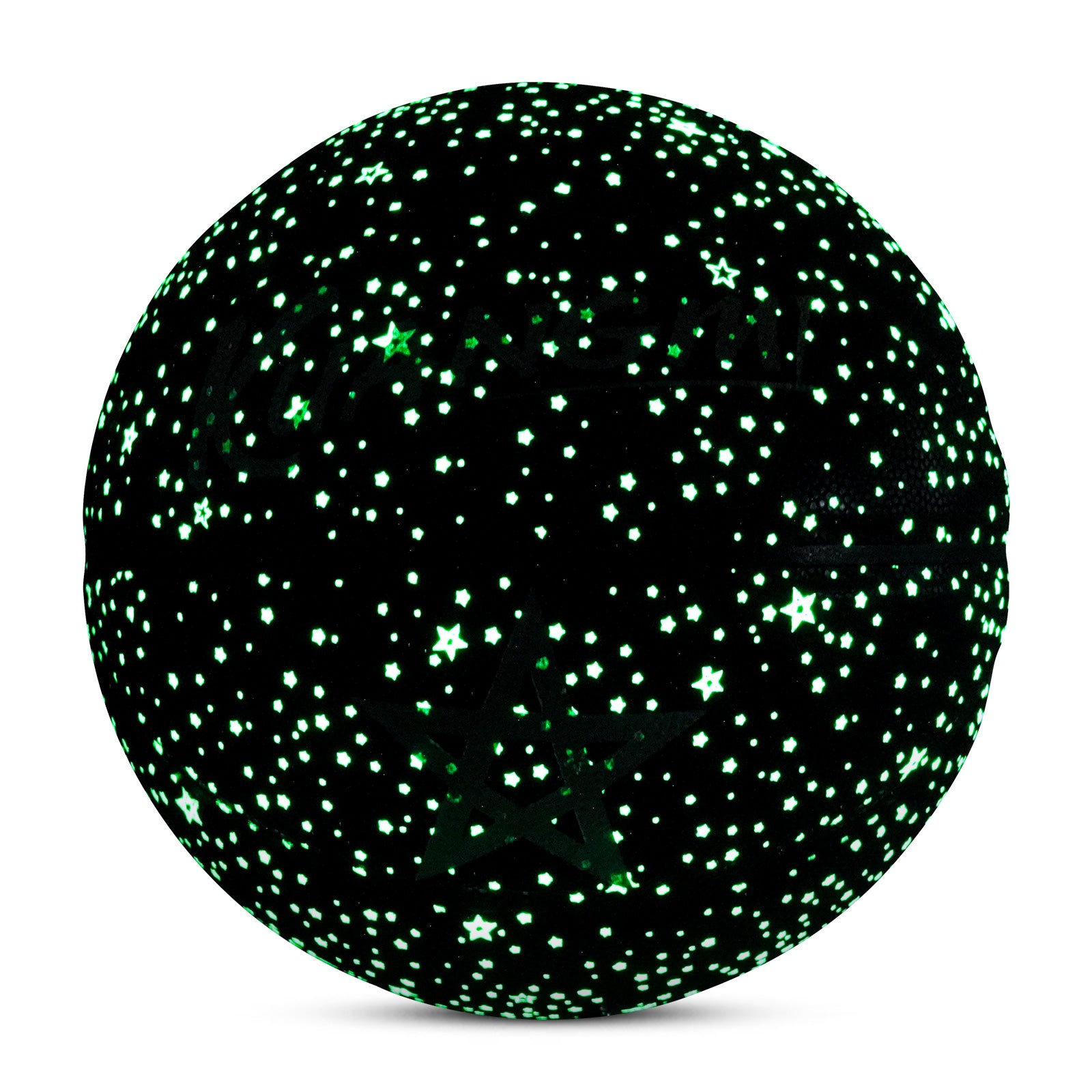 Kuangmi Glow-in-the-Dark Starry Sky Basketball Gift, Size 7 (29.5"), Hygroscopic PU for Indoor Outdoor Play