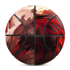 Kuangmi Mighty Red Dragon Basketball Gift Size 7 6 5 4 Hygroscopic PU (Pre-Order)