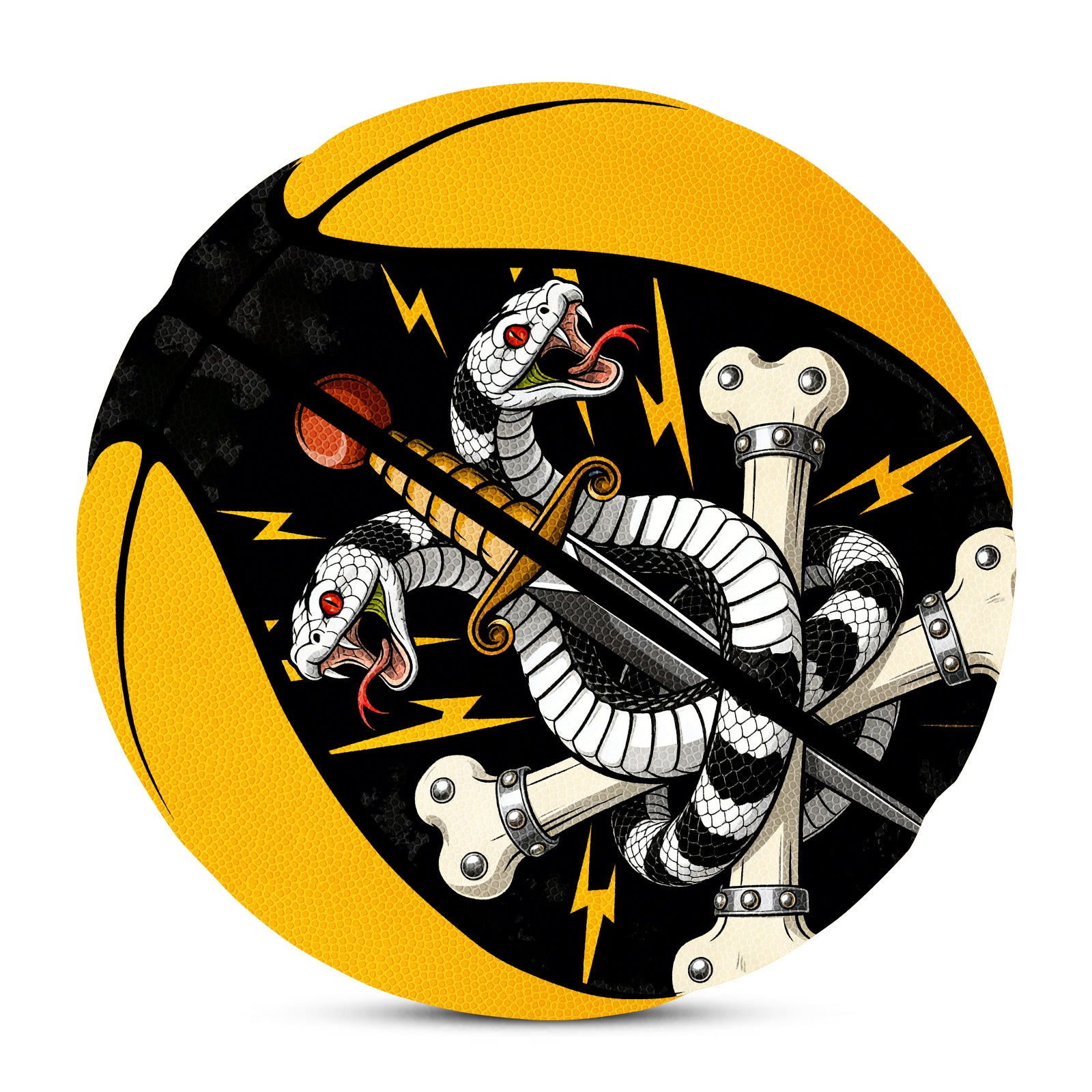 Kuangmi Custom Graphic Basketball - Personalized Artwork/Pattern Design Gift (All Sizes)