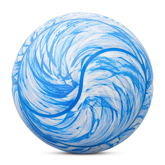 Kuangmi Blue Spiral Pill Basketball - Size 7