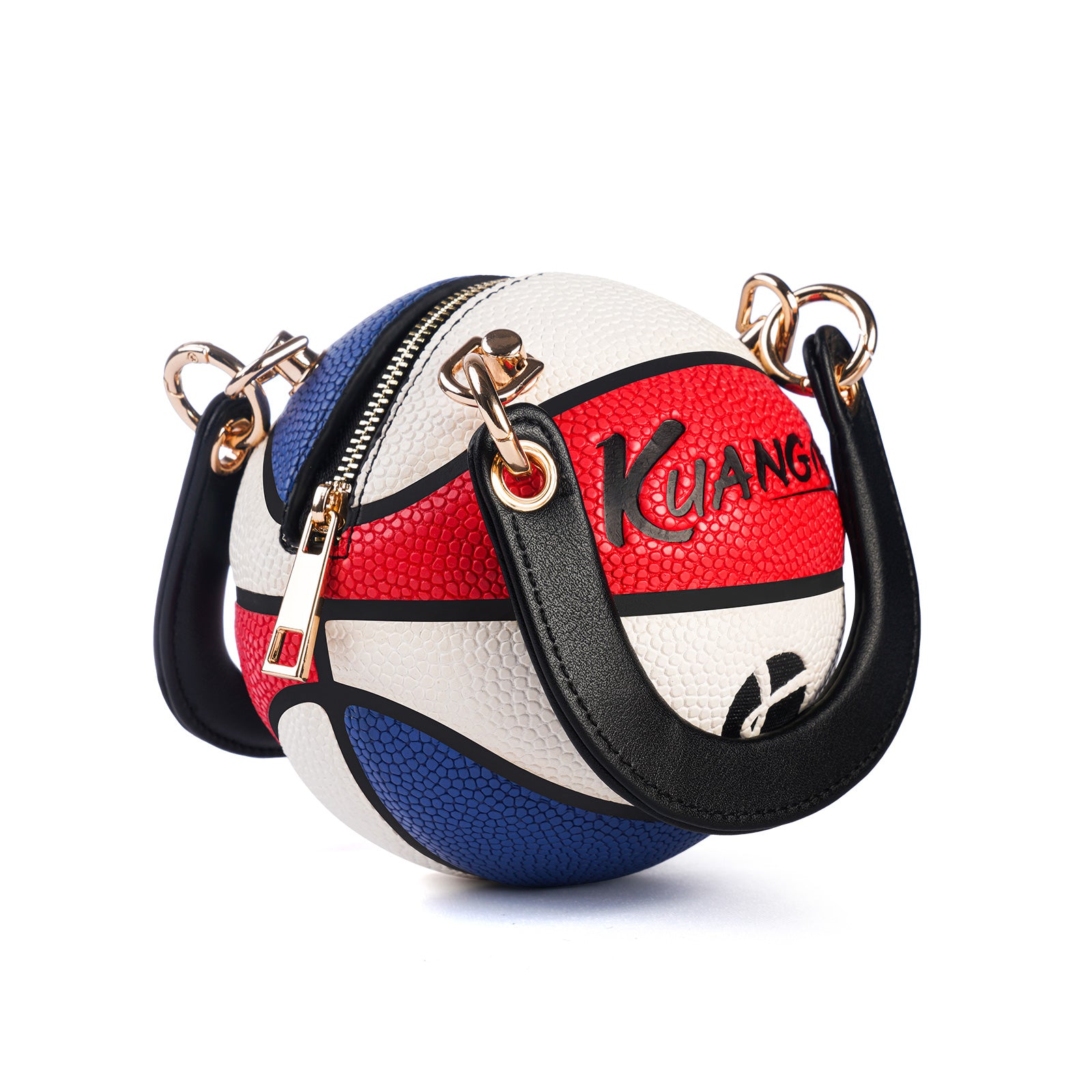 Kuangmi Mini Basketball Bag & Handbag - Red Blue White Colorway