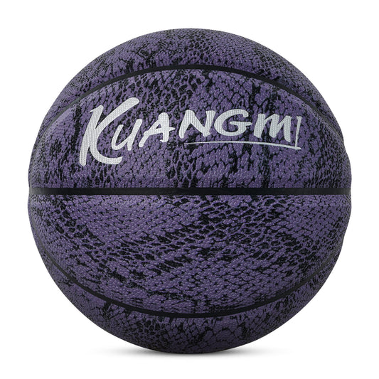 Kuangmi Black Snake Print Basketball Size 7