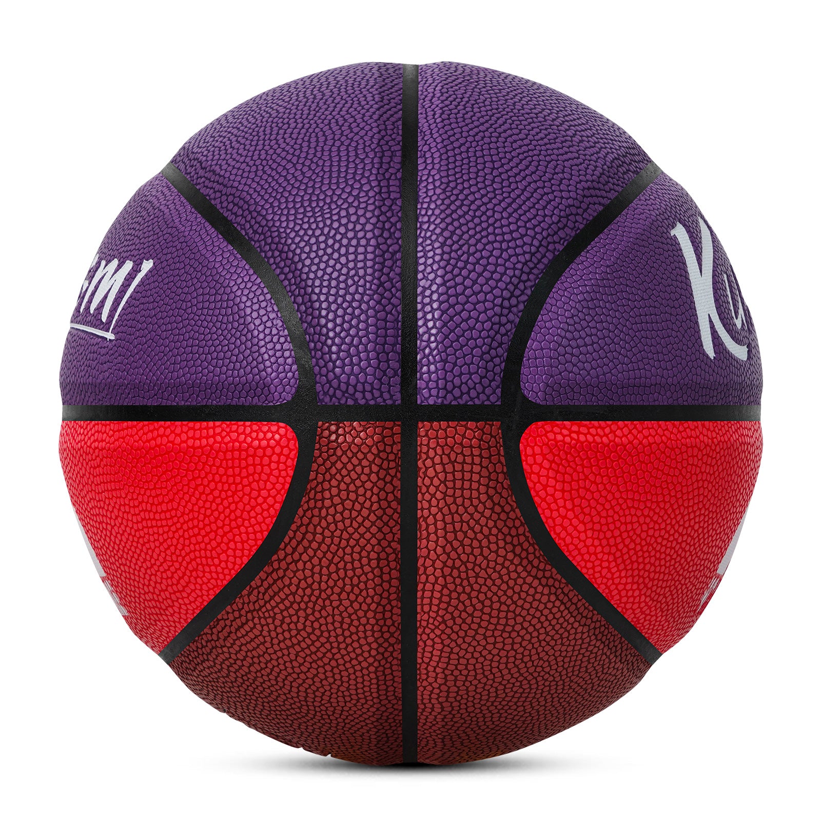 Kuangmi Sunset Basketball, Purple-Red-Brown, Size 7 (29.5"), Hygroscopic PU Leather