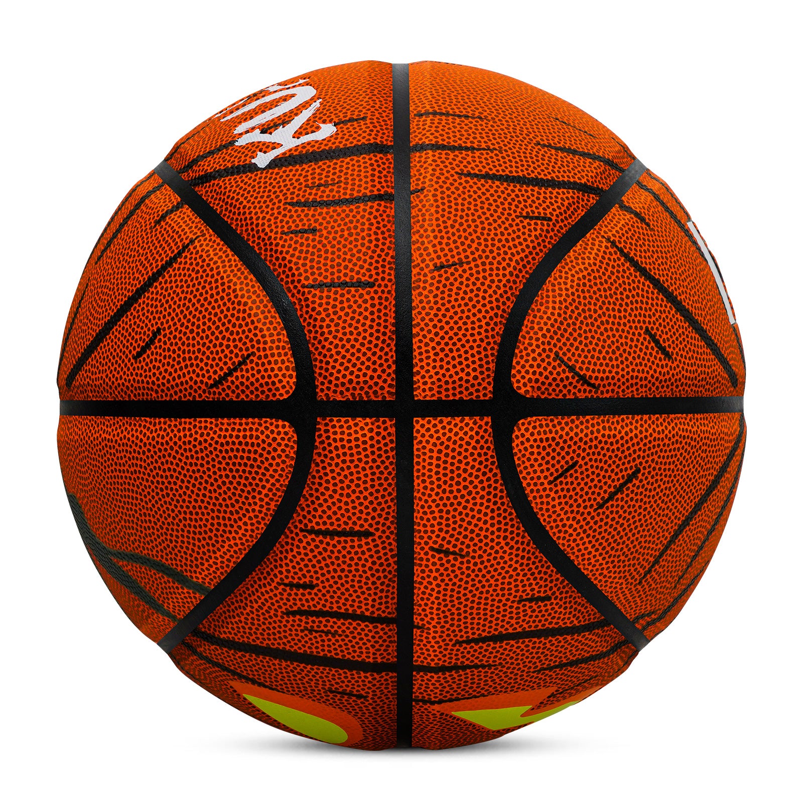 Halloween Glow - in - the - Dark Pumpkin Basketball - Size 7, Hygroscopic PU for Indoor & Outdoor