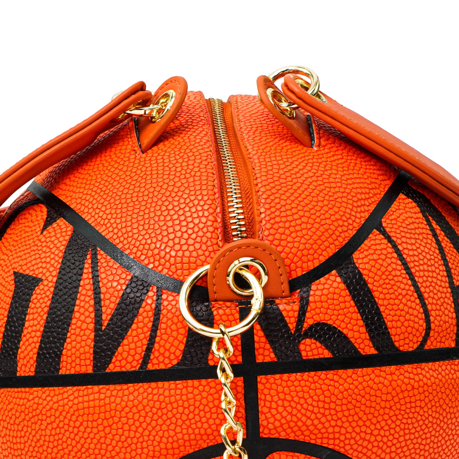 Kuangmi Minimalist Orange Basketball Purse & Handbag - Size 7
